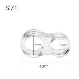 HUATEEN 10 Pcs Clear PVC Door Handle Protectors Universal Wall Bumpers Stops Door Hitting Wall Invisible Finger Guards for Bathroom/Office Doors Reusable Rubber Stopper for Indoor Handles