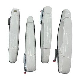 SONTIAN 284053446 White Exterior Door Handle Set Compatible with Chevy Silverado GMC Sierra 2007 2008 2009 2010 2011 2012 2013#84053444 20954826 25890276 25890275 20954825 4pcs