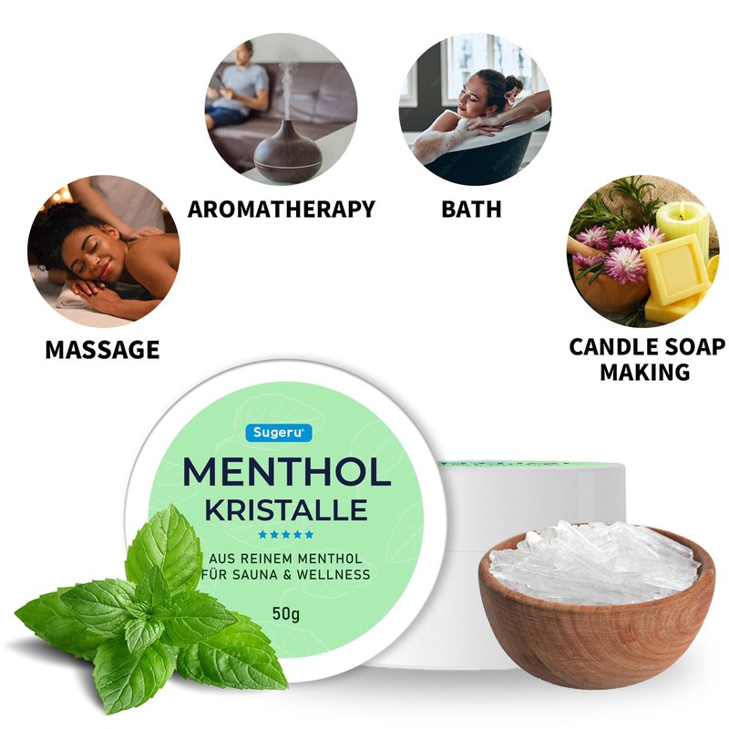 Sugeru Menthol Crystals - Made from Pure Mint - In