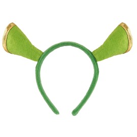 NuJake Green Ogre Costume Headband Shrek & Fiona Fancy Dress