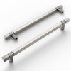 Amerdeco 10 Pack Brushed Satin Nickel Kitchen Cabinet Pulls 10