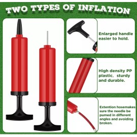 Unbranded 3 Ball Pumps Air Pump for Sports Balls with Needle (set of 3 pumps)