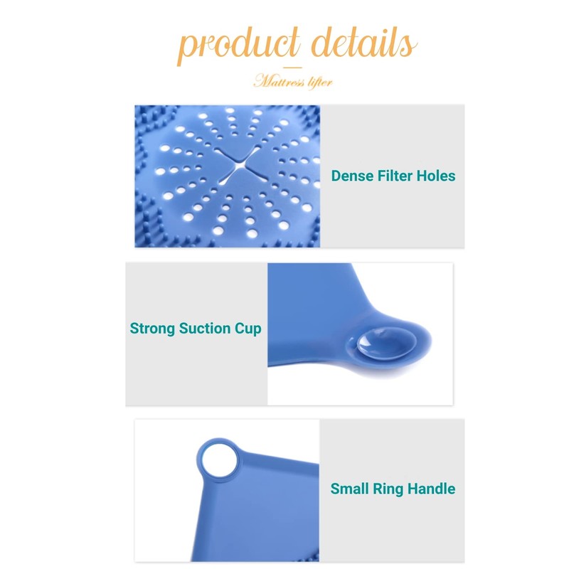 Silicone Shower Drain Hair Catcher, Hair Drain Catcher, Shower Hair