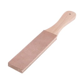 Wooden Handle Leathercraft Strop Kit, Double Sided Leather Paddle Strop, Leather Polishing Sharpener Handmade Leanther Making
