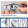 GLARKS 40pcs M8 Stainless Steel Pad Eye Plate Hook and