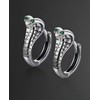 Men's Earring Hoop 925 Sterling Silver Hoop Earring for Men
