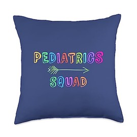 School PEDIATRICS SQUAD Nurse Pediatrician Child Physician Throw Pillow