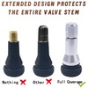 QILISEN Chrome Valve Stem Caps 5 Pack - TR413 Valve
