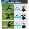 Brushless 12-Inch Electric Weed Eater,Cordless Weed Wacker with Versatile 3