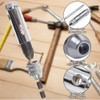 Puedno Adjustable T-Handle Ratchet Tap, M3-M8 Threading Wrench Set, Machine