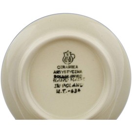 Polish Pottery Mini Plate made by Ceramika Artystyczna (Princess In A Red Dress Theme) + Certificate of Authenticity