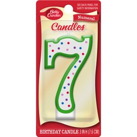 Betty Crocker Numeral Birthday Candle #7