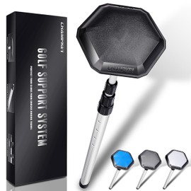 CHAMPKEY Professional Golf Travel Bag Support Rod - Sturdy Aluminum Alloy Golf Support System - Rubber Top Cover Golf Support Stick(Black)