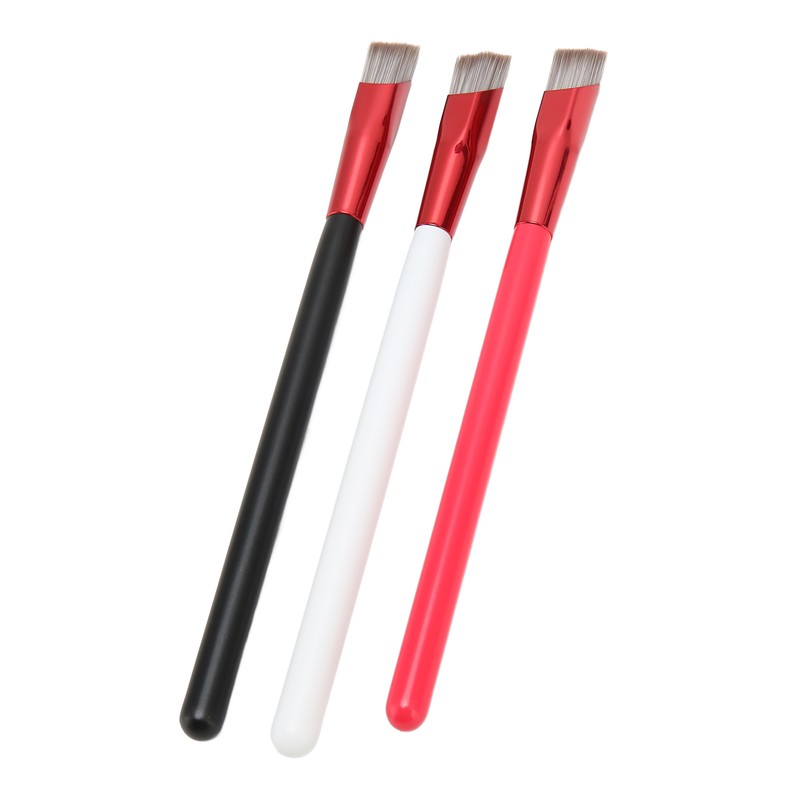 3PCS Brow Concealer Contour Brush Gray Hair Red White Black