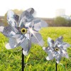 BATTIFE 10 Pack Reflective Pinwheels for Yard and Garden, Pre-Installed