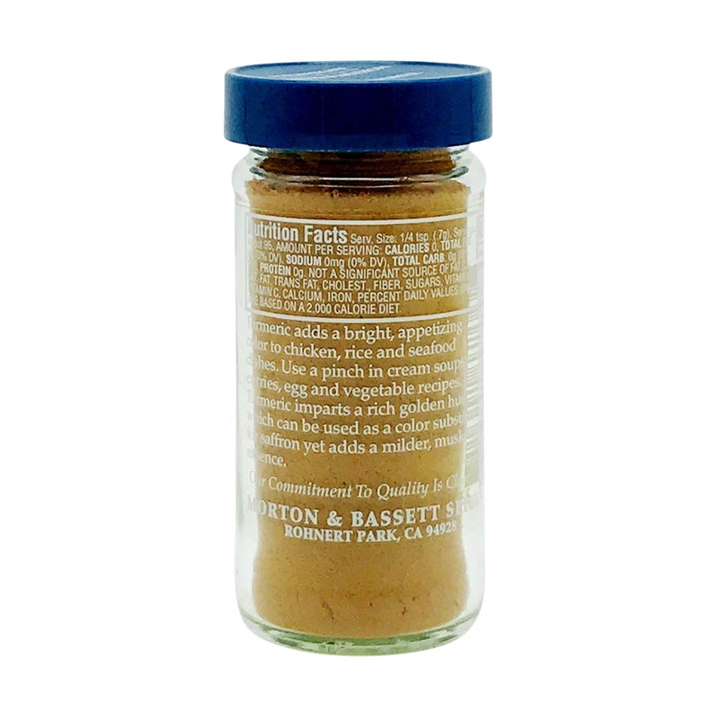 Morton & Bassett Turmeric, 2.4 oz – Non-GMO, Salt-Free, Earthy