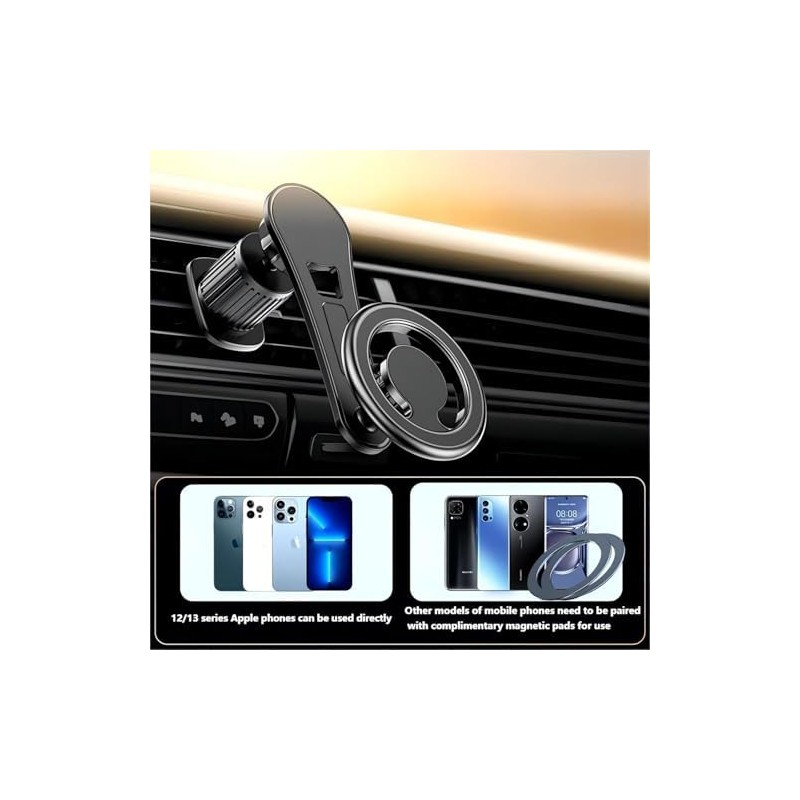 Soporte de coche mejorado para teléfono de coche, soporte magnético