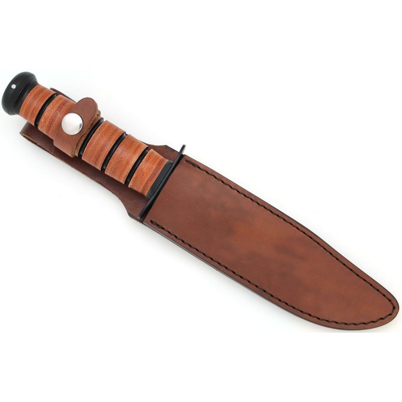 Snake Eye Tactical Full Size KA-BAR Style Genuine Leather Sheath