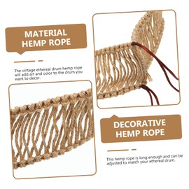 Kisangel Ethereal Drum Protective Cover Hand Braided Decorative Rope for Steel Tongue Drum Sturdy and Stylish for Accessories and Supplies