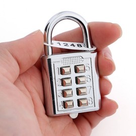 SAFE Button-Operated Combination Padlock Small Padlock 27ea