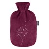 Fashy 67407 55 Hot Water Bottle with Fleece Cover 2.0