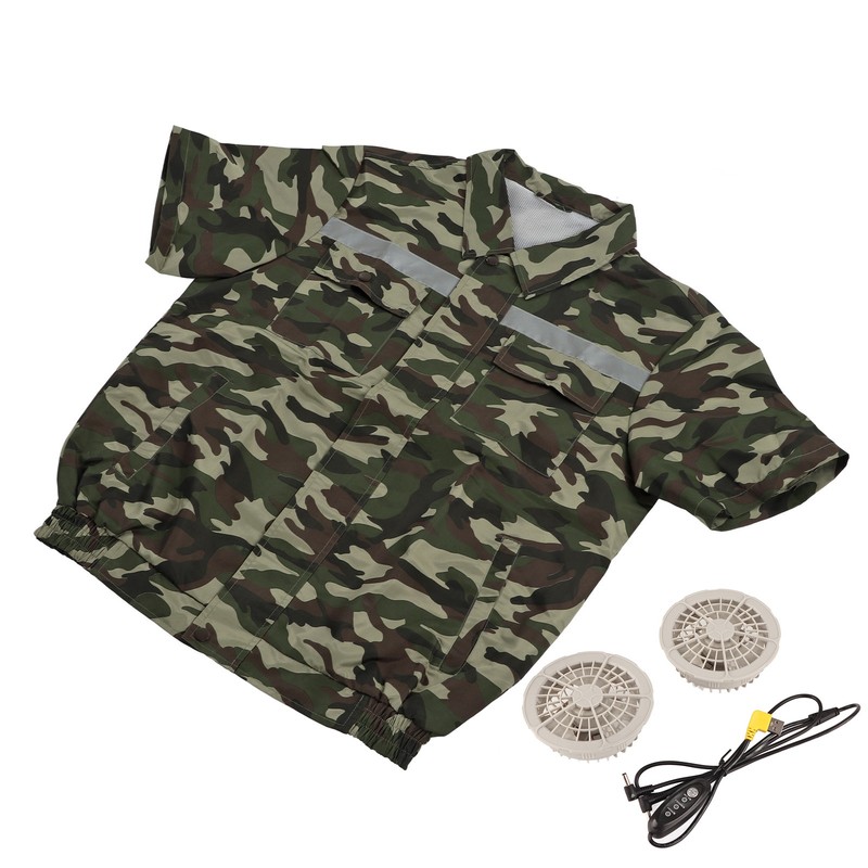 Cooling Fan Jacket with 2 Fan 3 Levels Adjustable Fast