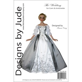 Designs by Jude Outlander Wedding Dress Doll Clothes Sewing Pattern for 16" Cami & Antoinette Tonner