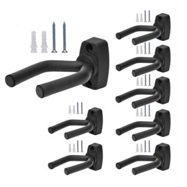 Pack of 8 Weapon Holder Gun Wall Mount Gun Hanger Weapon Hook Gun Display Rack for Rifle Shotgun Airsoft Baseball Bat Bow and Guitar