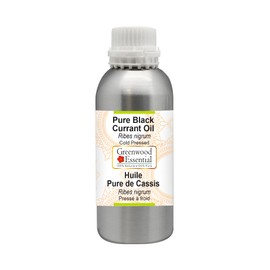 Greenwood Essential Natural Pure Blackcurrant Oil (Ribes Nigrum) Cold Pressed 630 ml (21 oz)