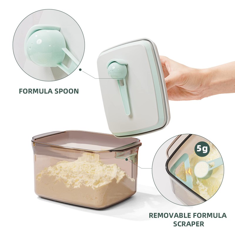 Tourdeus Airtight Formula Container Pop Up Milk Powder Container Formula