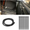 Black 1/4" inch Split Wire Loom Tubing,Alex Tech 32.8ft