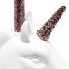 Simple Designs LT1078-RNW Sparkling Glitter Unicorn Table Lamp, Rainbow