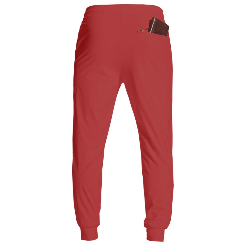 Men's Athletic Joggers (red,M)