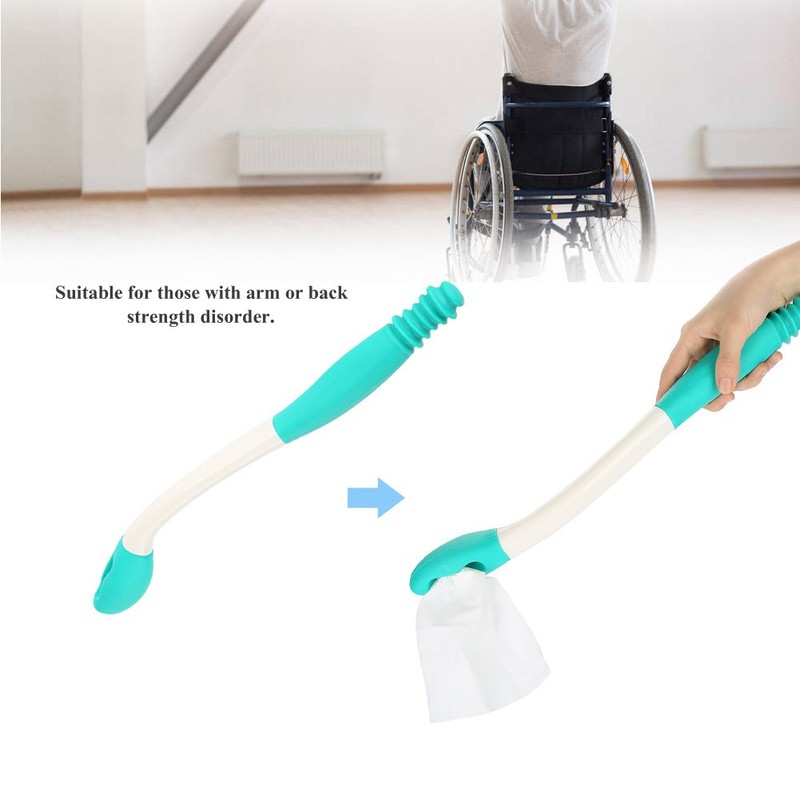 Bottom Wiper, Long Handle Reach Comfort Holder Toilet Paper Tissue
