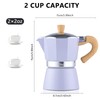 Bincoo Cute Espresso Maker Stovetop - Small Moka Pot 2