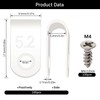 VooGenzek Pack of 100 5.2 mm (1/5 Inch) Nylon U-Type