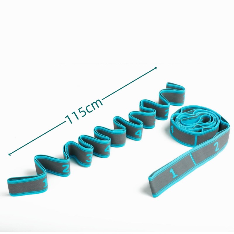 Elastic Yoga Strap, Yoga Stretching Band, Stretch Band with 9