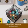 NutroLab Coffee Pod Holder Basket-Sturdy Coffee Pod Holder Organizer Large