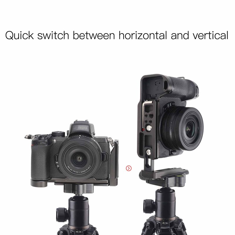 JLwin Camera L Bracket Quick Release Plate Vertival Horizontal Switching
