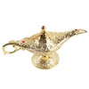 Magic Genie Lamp Exquisite Gold Eye Catching Durable Alloy Smoothing