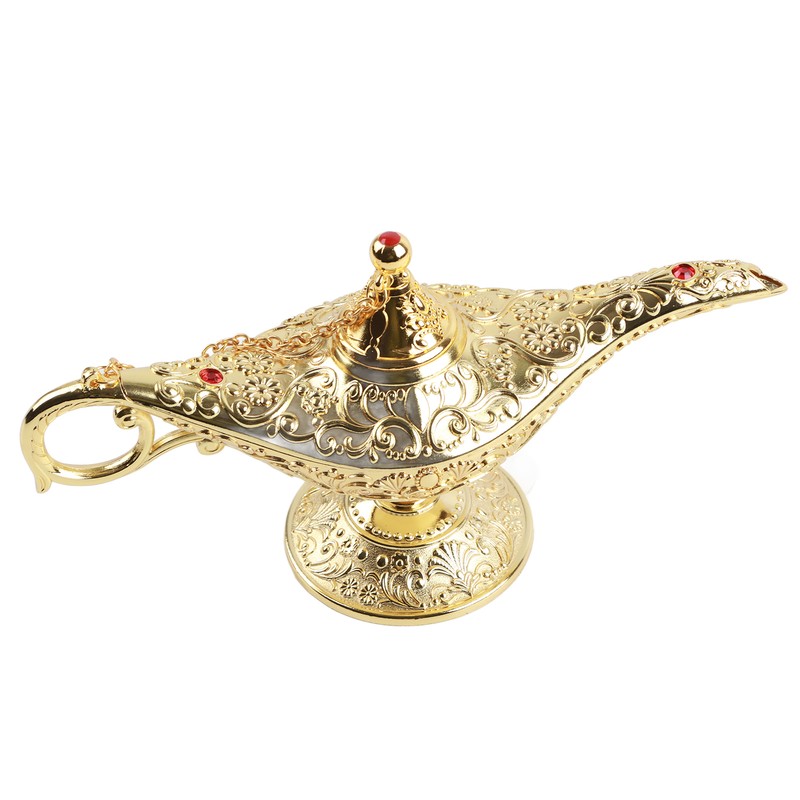 Magic Genie Lamp Exquisite Gold Eye Catching Durable Alloy Smoothing