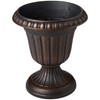 Arcadia Garden Products PL10CP Classic Traditional Plastic Urn Planter Indoor/Outdoor,