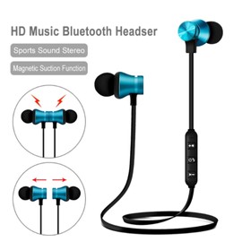 Wireless Earbuds & Bluetooth Headphones: Magnetic Neckband, In-Ear Bluetooth Earphones with Microphone, IPX6 Sweatproof, Deep Bass - Perfect for Calls, Music, Sports - Lightweight. (Blue)