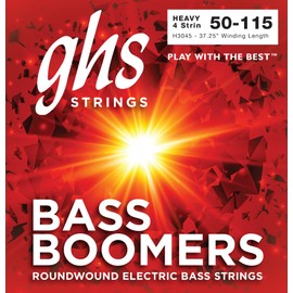 GHS Strings H3045 Bass Boomers Electric Bass Strings, HEAVY SET, 50-115, Pack of 2