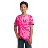 Port & Company Boys' Essential Tie Dye Tee XS Pink