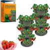 SunVara Strawberry Planter Vertical Gardening Stackable Planter Strawberry Tower 5
