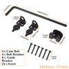 LDHHYH 4 Pack 12 inch Heavy Duty Gate Cane Bolt,
