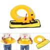 Adjustable Inflatable Life Jacket Belt With Reflective Tapes and Whistle(Yellow)