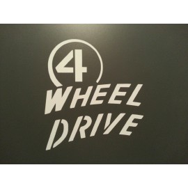 Unbranded  4 WHEEL DRIVE DECAL * FOR  WILLYS  * SCOUT * JEEP CJ YJ TJ * FORD BRONCO