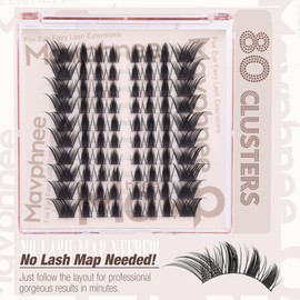 Fox Eye Lash Clusters Cat Eye Lash Extensions Wispy Manga Eyelash Clusters Anime Cluster Eyelash Extensions C Curl & L Curl Cluster Lashes Fairy Left & Right Eye Lashes Clusters by Mavphnee